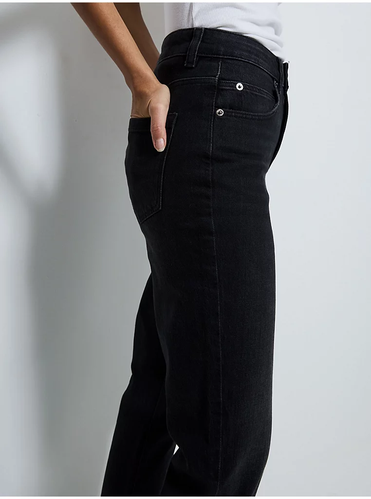 Black Wash Miley Mom Jeans - Image 2